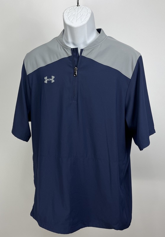 Under Armour Triump Cage Midnight Navy Storm Wind Shirt Men’s M gallery