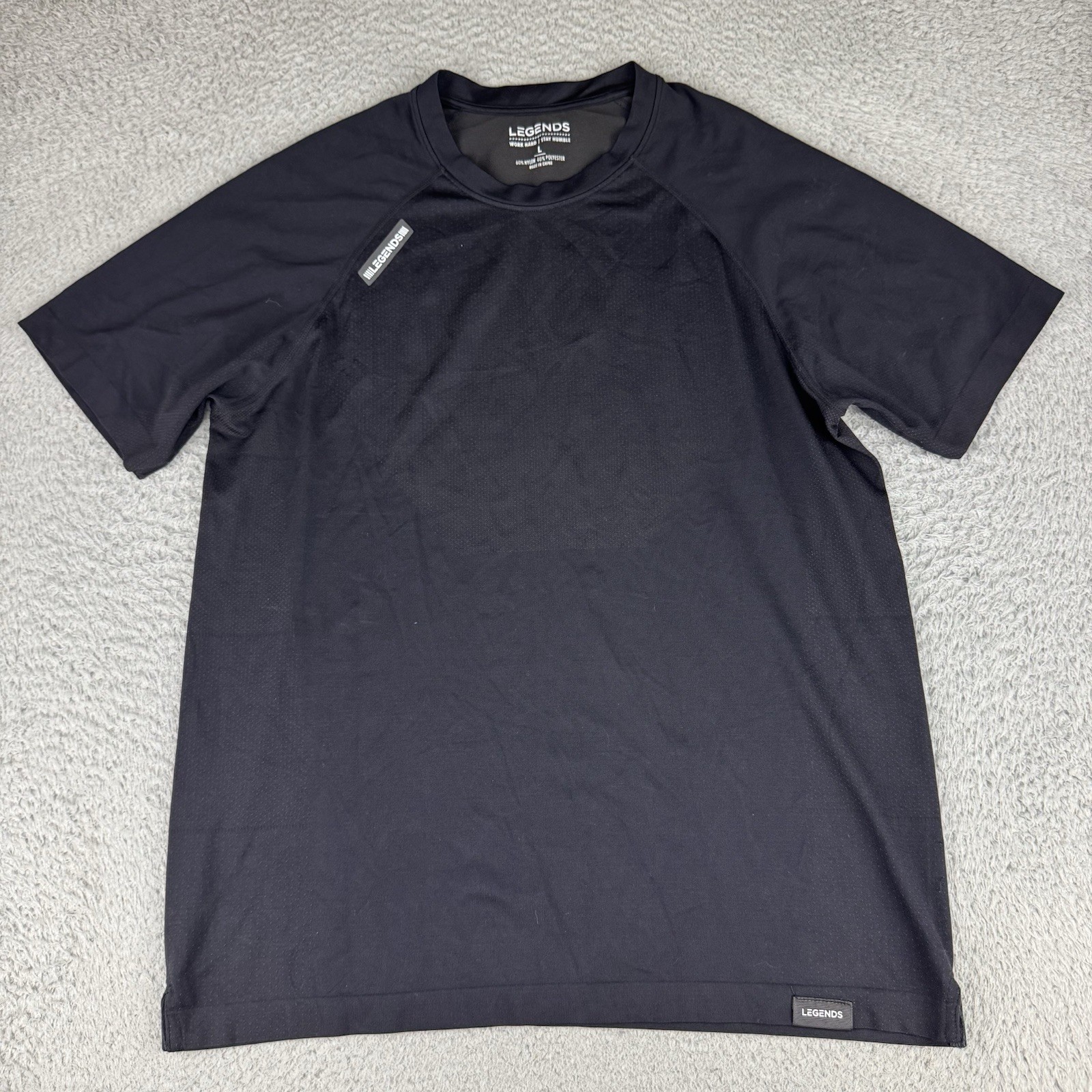 Legends Enzo Shirt Mens Large Black Training Running Outdoor Walking Performance gallery