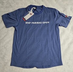 Fila BNP Paribas Open tennis tournament crew neck t-shirt Men Size Medium