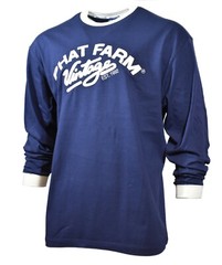 Men’s Long Sleeve Tee Big Sizes “PHAT FARM” VINTAGE 0 Cotton Heavy Fabric NWT