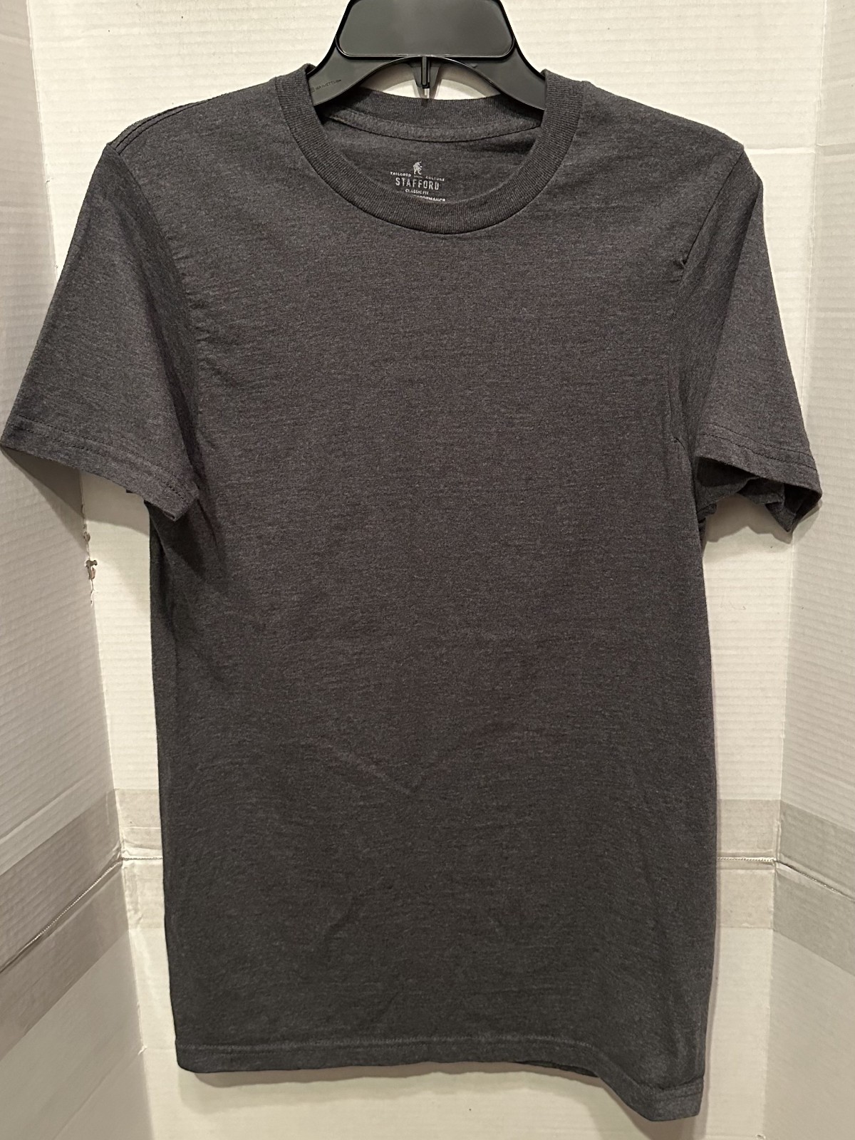 STAFFORD Premium Performance Short Sleeve Gray Heavyweight T-Shirt - Small - NEW gallery