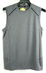 Tek Gear Dry-Tek Basketball Top Mens Size S Sleeveless Shirt Gray Polyester