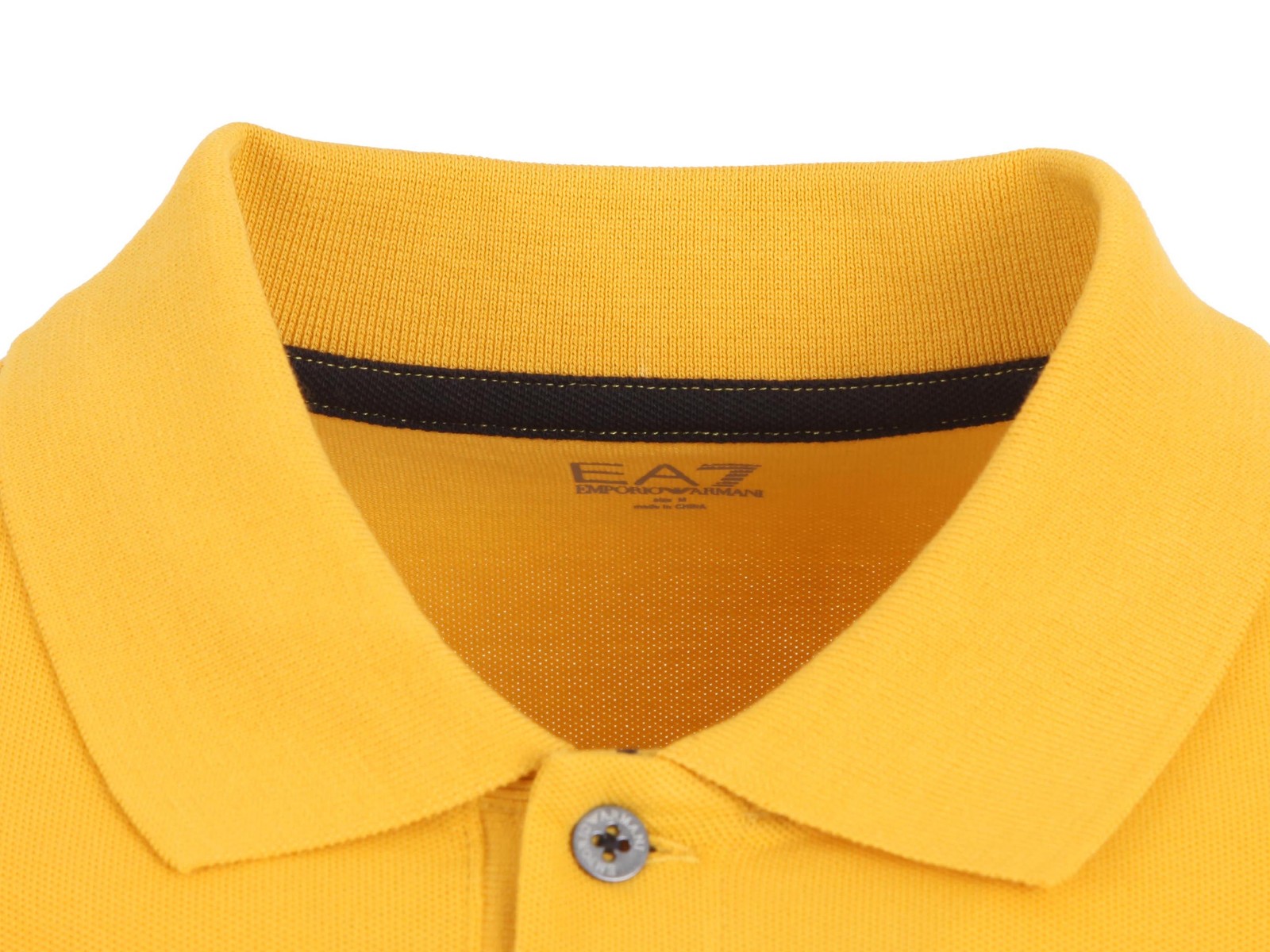 Emporio Armani EA7 Short Sleeve Polo Shirt Cotton & Elastane Size M gallery