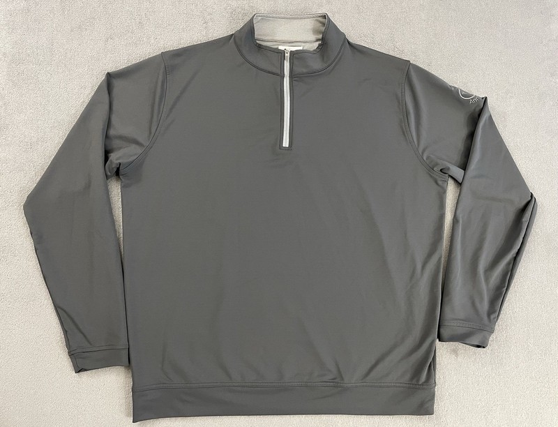 Peter Millar Mens Iron Perth Performance Stretch 1/4 Zip XL TLF Annapolis Logo gallery