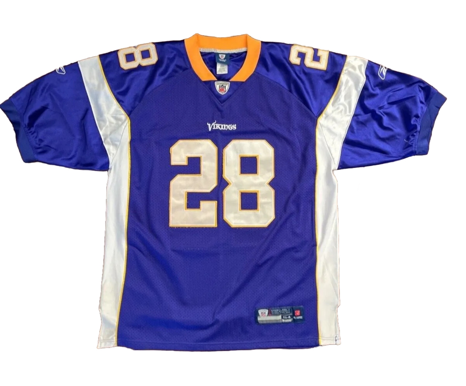 Reebok Minnesota Vikings Football Jersey Adrian Peterson 28 Stitched NFL Mens 54 gallery