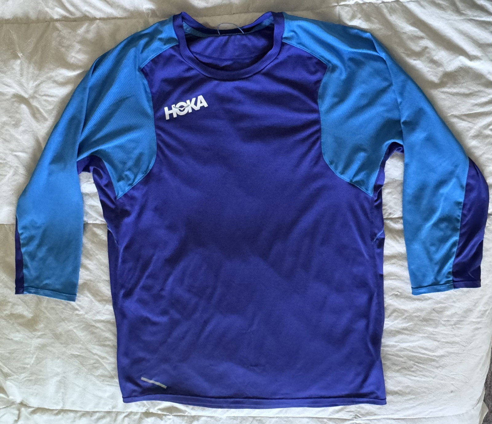 HOKA One Men’s Performance 3/4 Sleeve Running Shirt Lightweight No Size Tag gallery