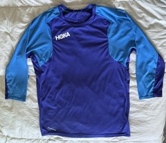 HOKA One Men’s Performance 3/4 Sleeve Running Shirt Lightweight No Size Tag