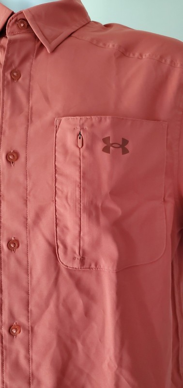 Under Armour Drift Tide 2.0 Fitted Performance Men's Shirt, Sedona Red, Medium gallery