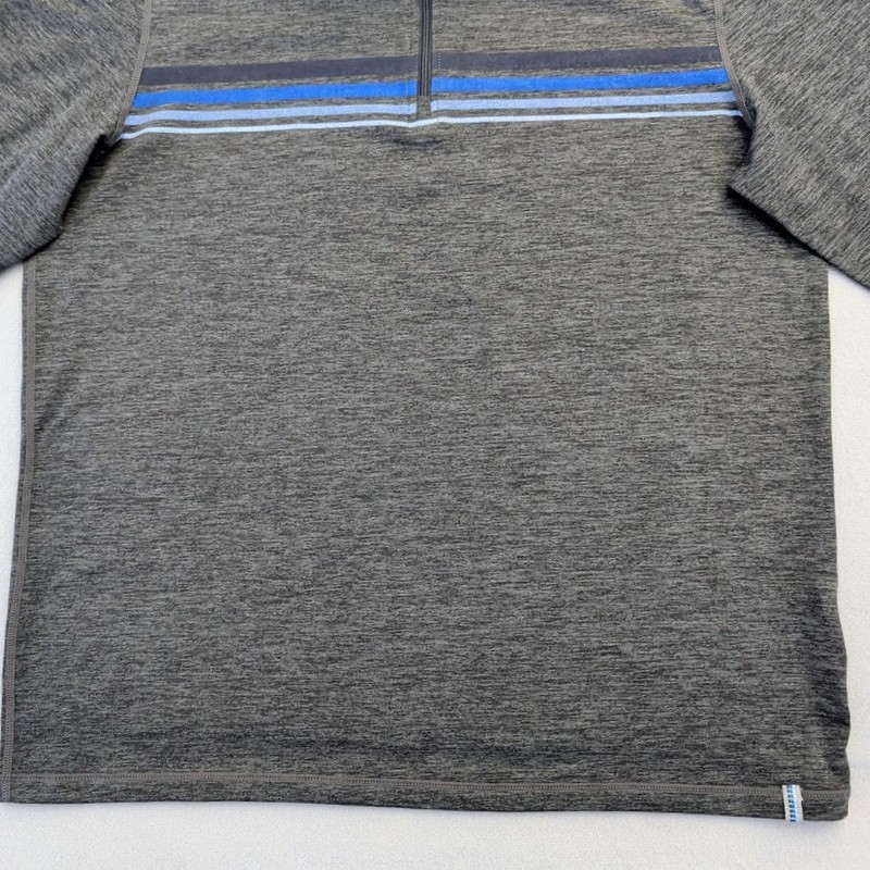 Marine Layer Weekend Sport Quarter Zip Pullover Large Gray Heather Golf Stretch gallery
