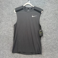 Nike Running Tank Top Mens Small Gray Breathe Dri-FIT Athletic Gym Shirt NEW