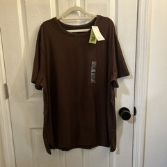 NWT All in Motion Mens Short Sleeve Performance T-Shirt Berry, Size 2XL