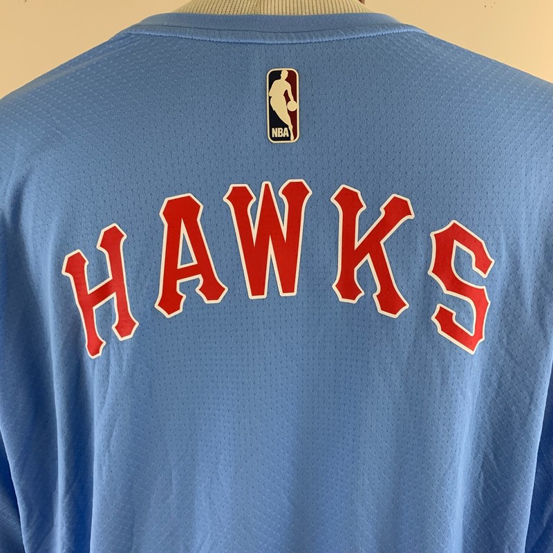 NIKE NBA Atlanta Hawks Throwback 1969-1970 Basketball Shooting Shirt Size 4XL gallery