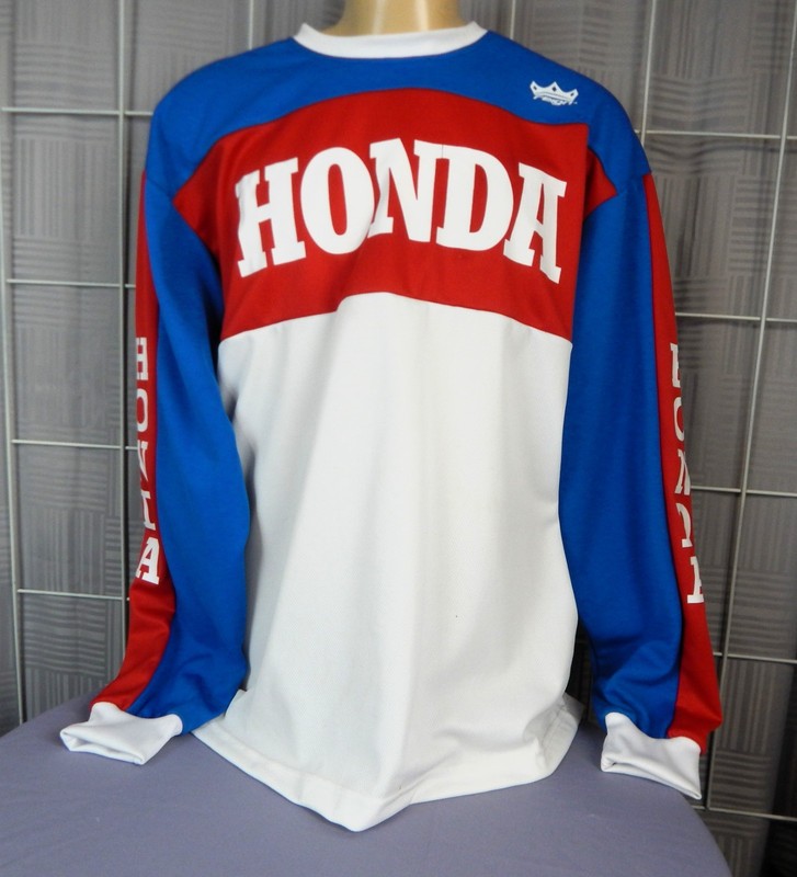 Honda Reign VMX Vintage Collection Motocross Jersey Blue Red White Size XL gallery