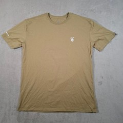 Silverback T Shirt Mens XL Beige Logo Outdoor Hiking Walking Cotton Stretch Tee
