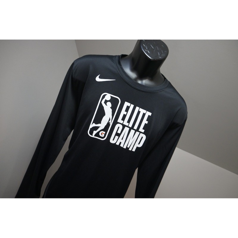 Nike Long Sleeve Shirt Mens XL Tall Black NBA League Elite Camp Excellent gallery