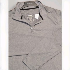 Quiet Luxury Golfcore Athleisure Jos. A. Bank Quarter Zip Pullover New 2X Grey