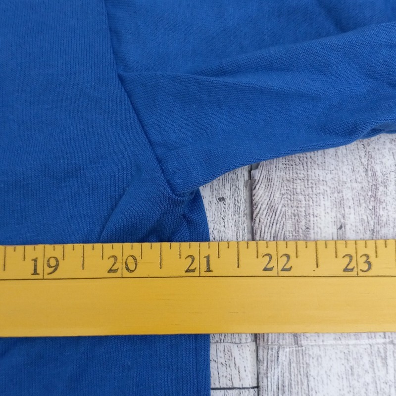 Teamwork Athletic Apparel Shirt Size Lg 42-44 VTG Sports Uniform Blank Blue Dad gallery