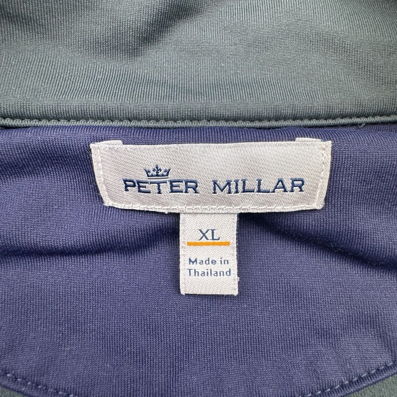 Peter Millar 1/4 Zip Pullover Sweater Men’s Sz XL Green Golf Performance Pocket gallery