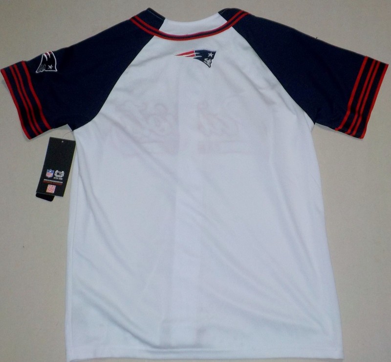 NEW ENGLAND PATRIOTS BASEBALL JERSEY SHIRT MEN'S S XL 100% POLYESTER ULTRA GAME gallery