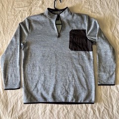 Xersion Youth XL Husky 18/20 Pullover 1/4 Zip Sweatshirt Black Pocket