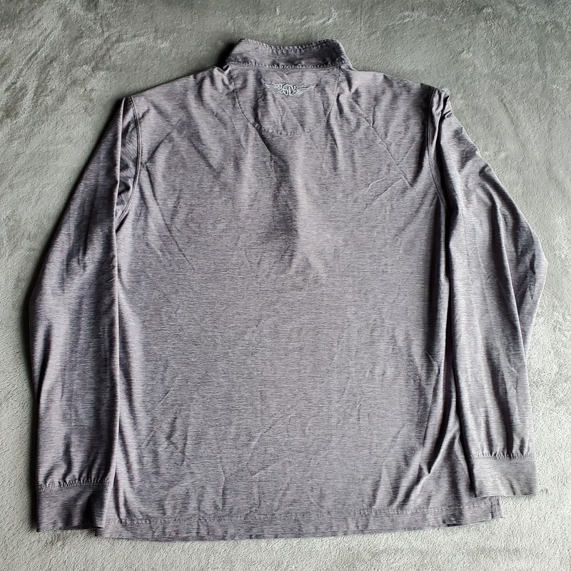 Straight Down 1/4 Zip Pullover Shirt Performance Golf Athletic Stretch Mens L gallery