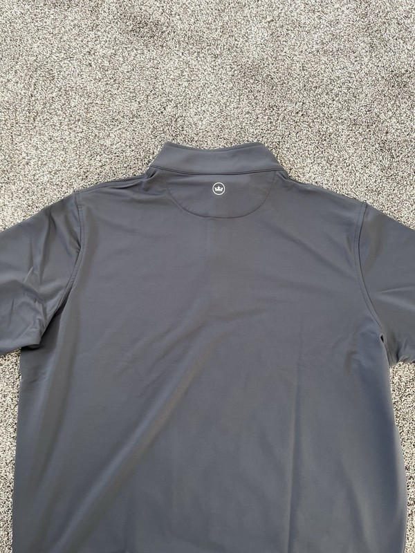 Peter Millar Crown Sport Perth Quarter Zip 1/4 Pullover Golf Iron Grey XXL 2XL gallery