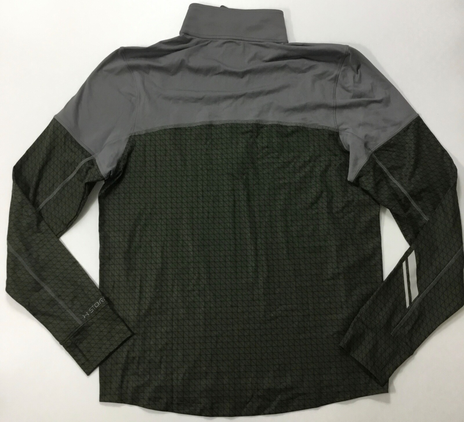 Under Armour Men Water Resistant Running 1/4 Zip Shirt 1232659 Green Size M gallery