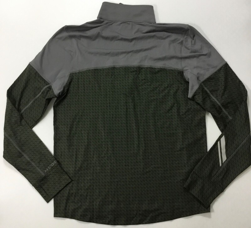Under Armour Men Water Resistant Running 1/4 Zip Shirt 1232659 Green Size M gallery