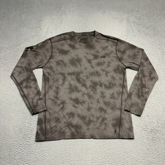 Vans x Smartwool Merino 150 Base Layer Shirt Men XXL Brown Black Tie Dye Crew