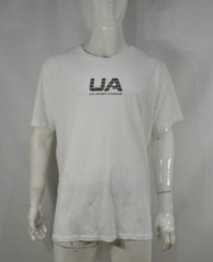 Under Armour Men’s T shirt 2XL Loose fit printed tee White NWT