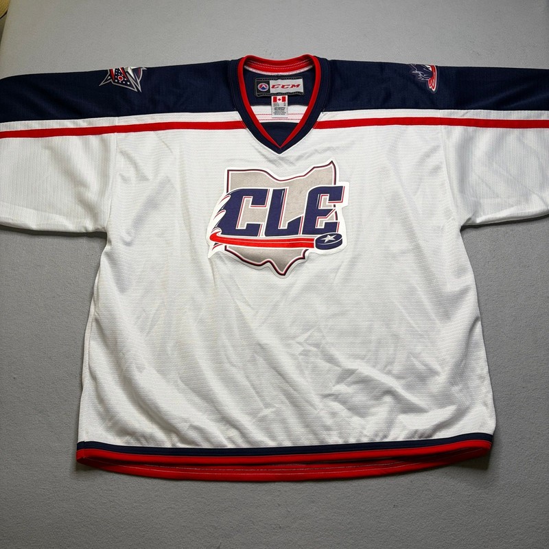Cleveland Monsters Columbus Blue Jackets Alternate XL AHL Blank Hockey Jersey gallery