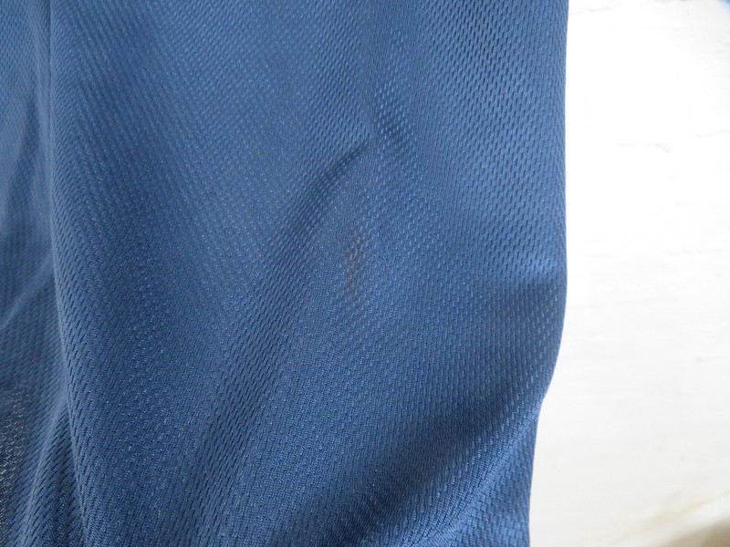 Vintage Nike Silver Tag Shirt Mens 3XL Blue Shiny Dazzle Center Logo Mesh Baggy gallery