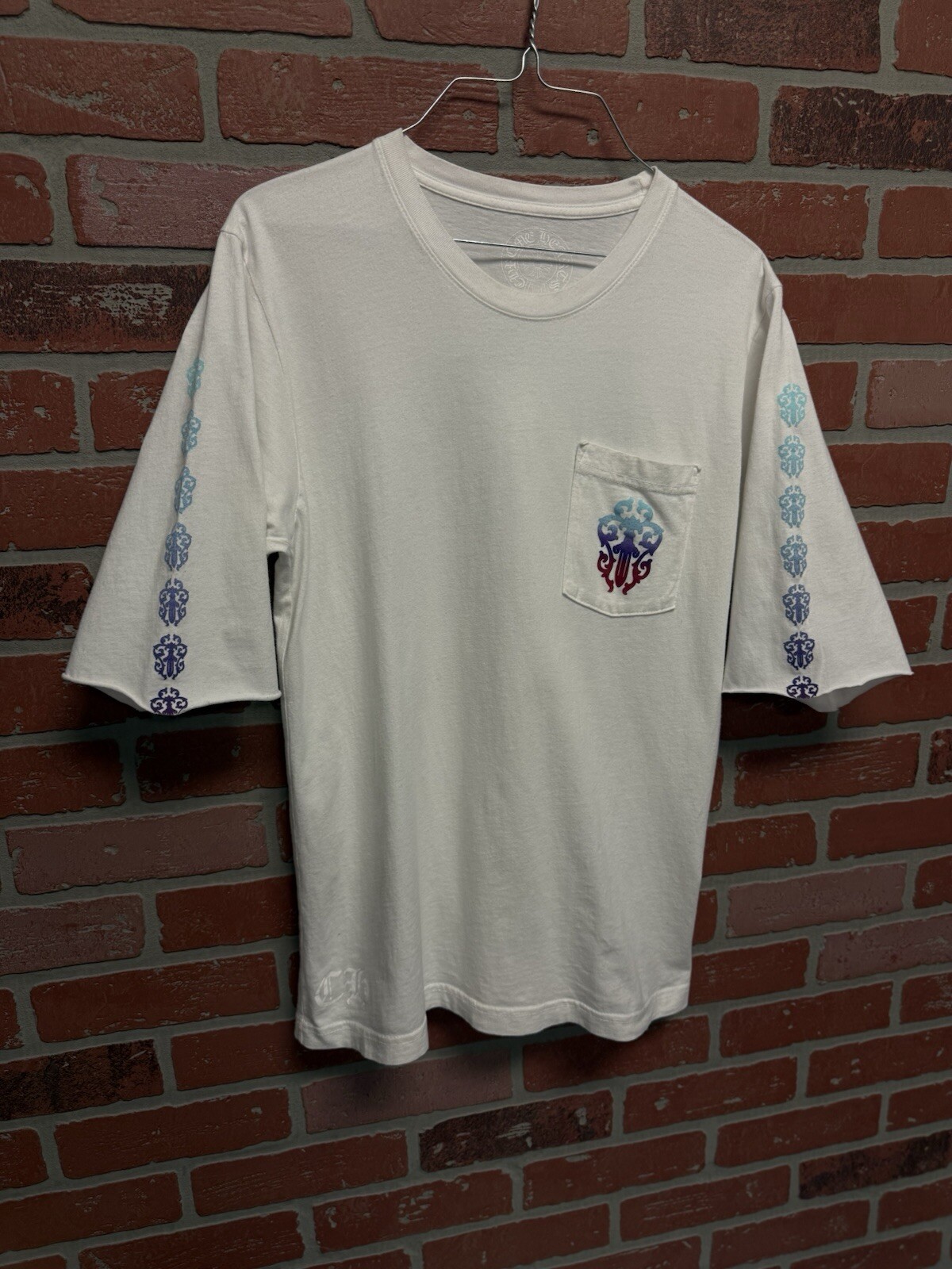 Medium Chrome Hearts Exclusive Cut Sleeve Tee Shirt RARE Quick Ship 🔥 gallery