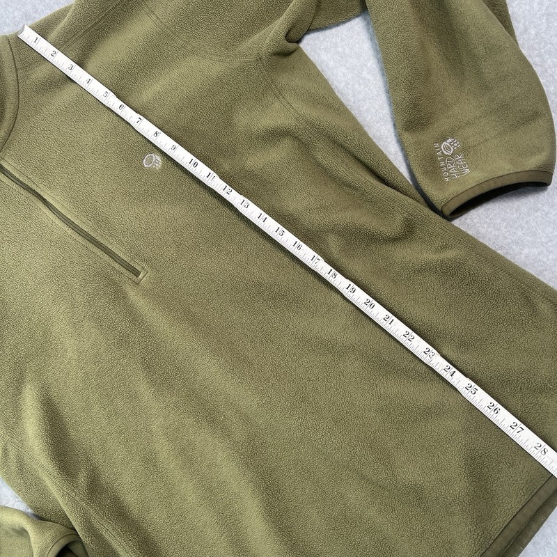 Mountain Hardwear Pullover Sweatshirt Fleece 1/4 Zip Mens XL Green gallery