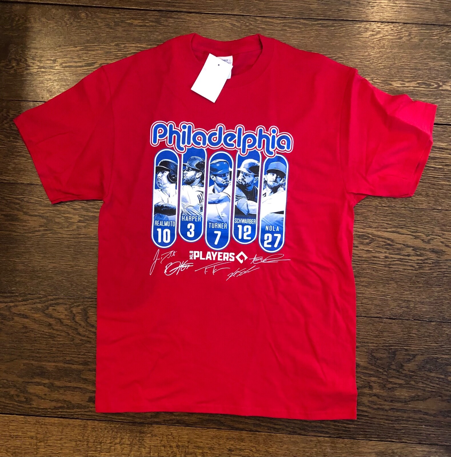 Philadelphia Phillies Youth Red 5 Player Tee - Size Youth Small & XL gallery
