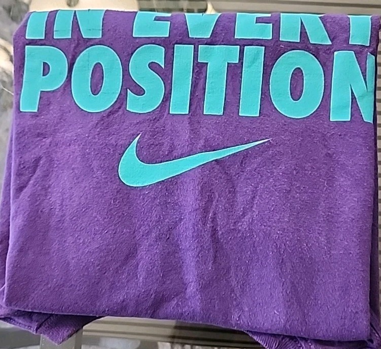 Nike ~ Skilled In Every Position ~ Short Sleeve Shirt ~ Purple ~ Small gallery
