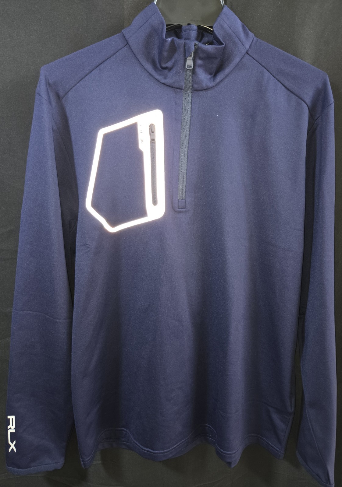 RLX Ralph Lauren XL 1/4 Zip Navy Blue Stretch Wicking gallery