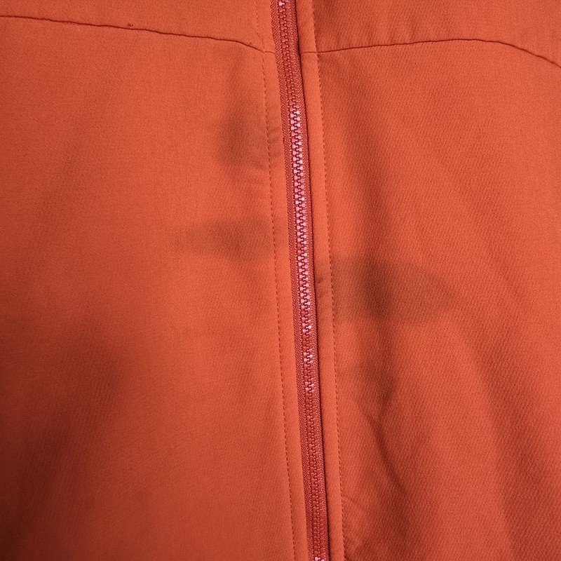Nike Clemson Jacket Dri-Fit Full Zip Pockets Zip Medium M Orange Brown Whit Trim gallery