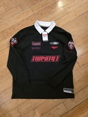 Air Jordan Essentials Long Sleeve Rugby Style Shirt Mens L HF9323-010 MSRP $95