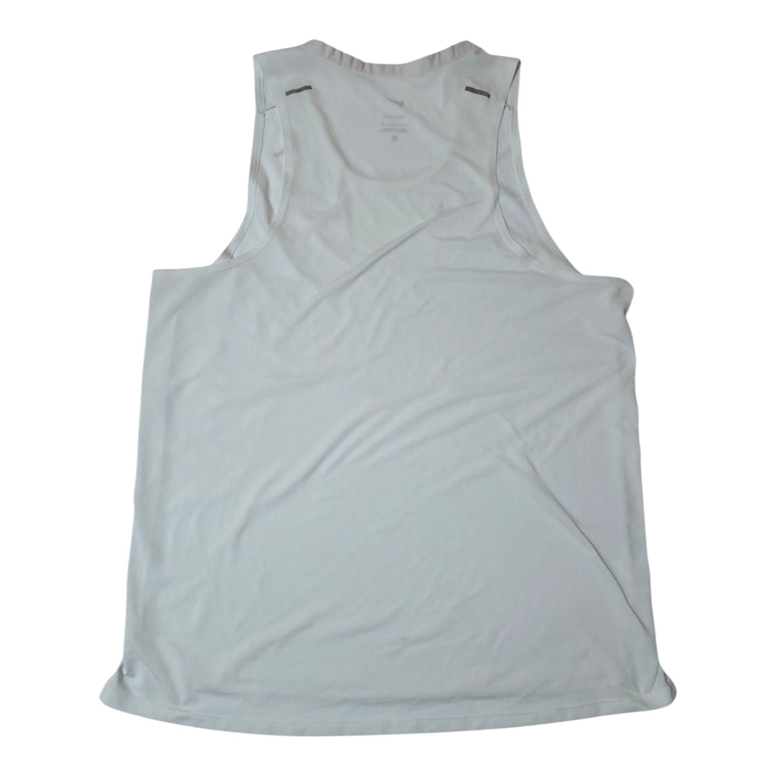 Nike Running Men’s Dri‑Fit Sleeveless Shirt White Athletic Tank Top gallery