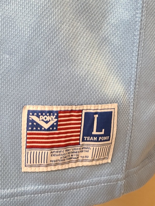 Vintage Pony Sports Apparel Stitched Team PONY #30 Light Blue Jersey Mens Large gallery