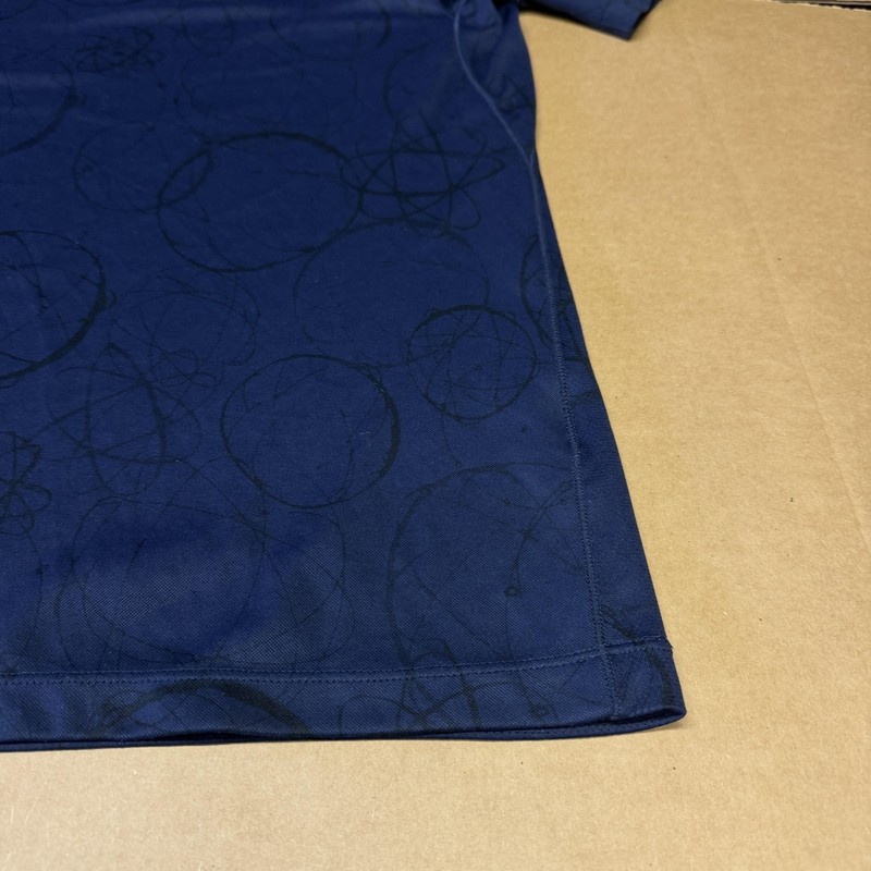 Futura X Uniqlo DRY-EX Shirt Mens Medium Blue Geometric Print Quick Dry Tee gallery