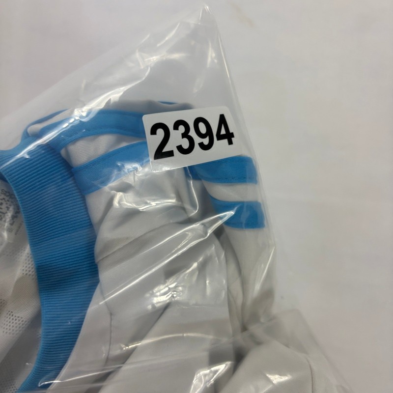 Adidas ClimaCool Mens White Blue Soccer Jersey Athletic Tee Size M Training gallery