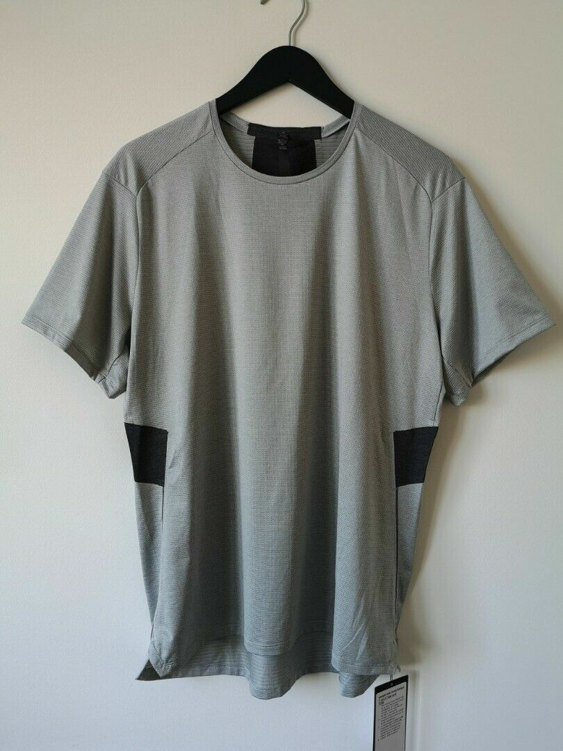 NWT LULULEMON F&F SS Super Lightweight Top Shirt SESA/HOBS Grey Men's XL gallery