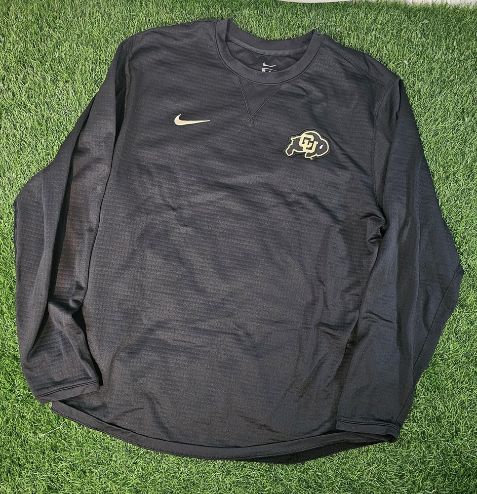Men's XL Nike Anthracite Colorado Buffaloes Sideline Coaches Long Sleeve Top