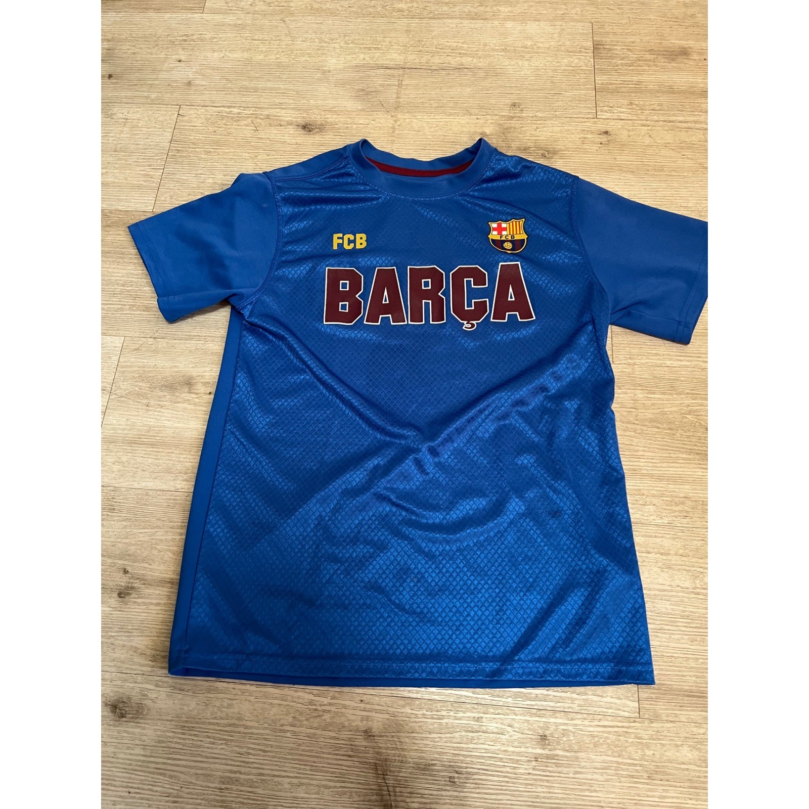 FC Barcelona Barca Official Merchandise Soccer Training Jersey Blue Mens Medium gallery