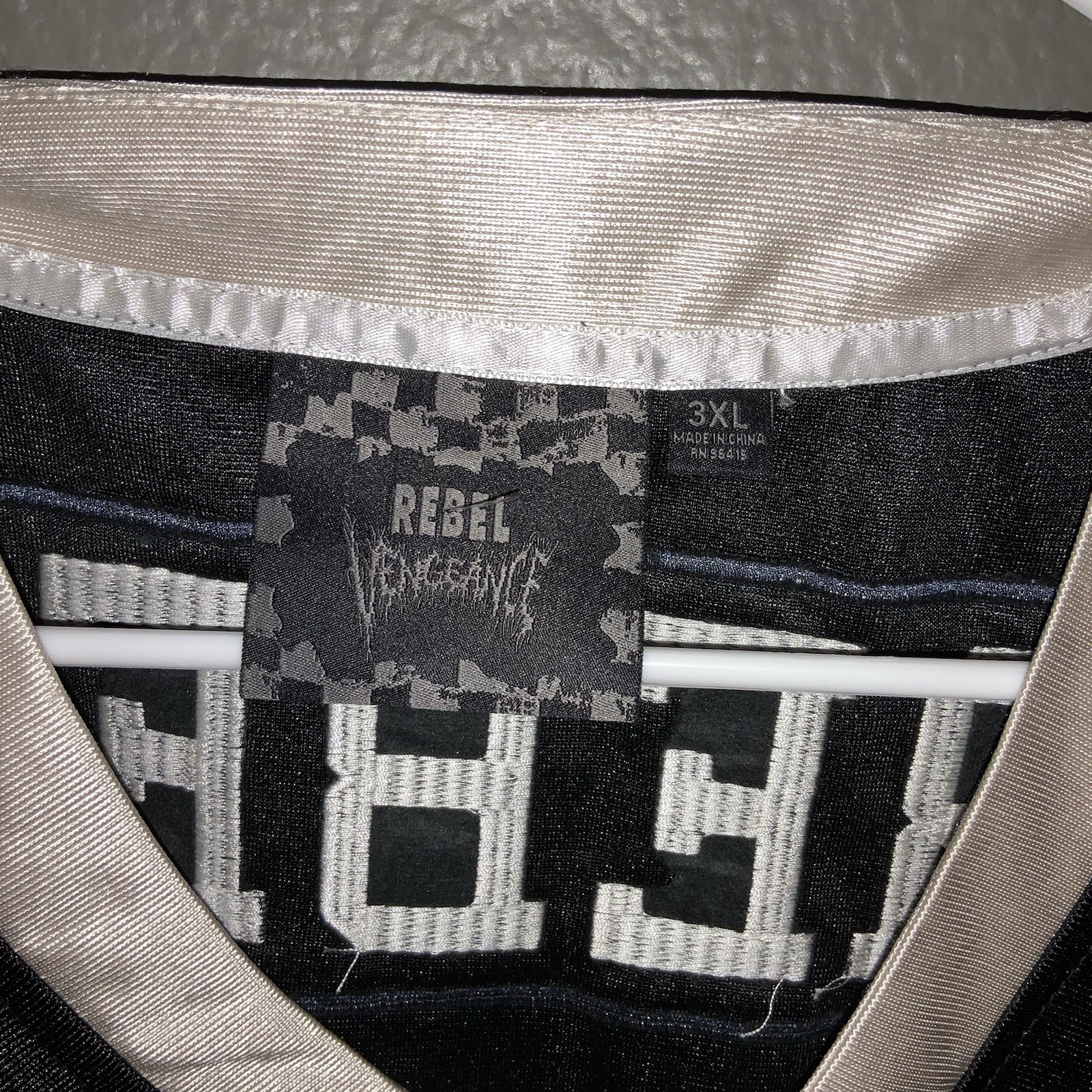 REBEL VENGEANCE FOOTBALL JERSEY #12 Blue Lightning Bolt Men’s 3XL NWT gallery