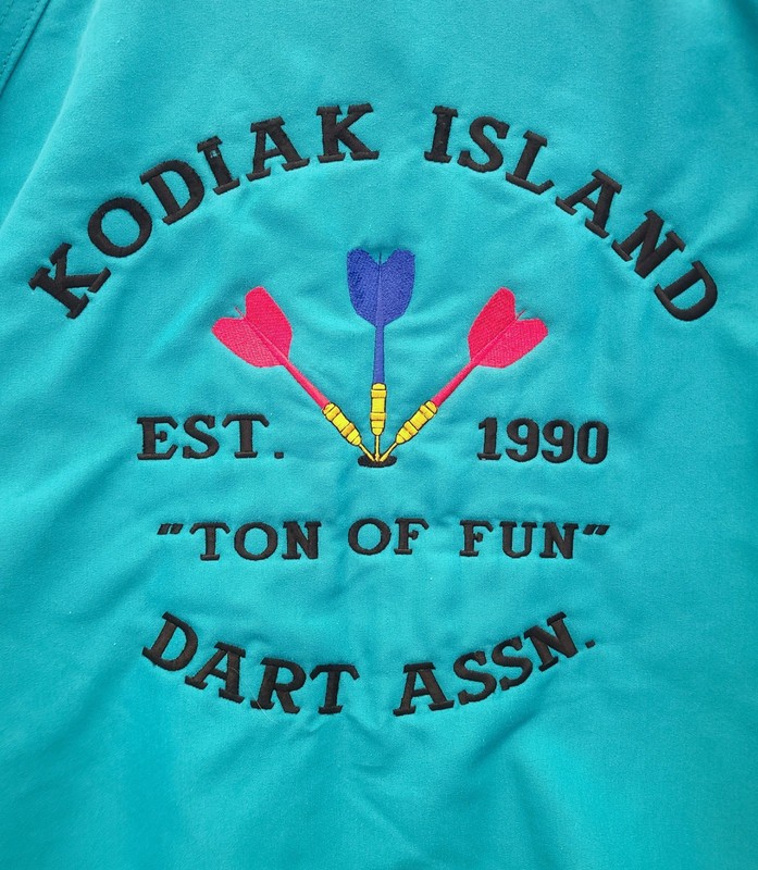 Vintage Kodiak Island Dart Association Jacket XL Polar Fleece Coat Alaska gallery