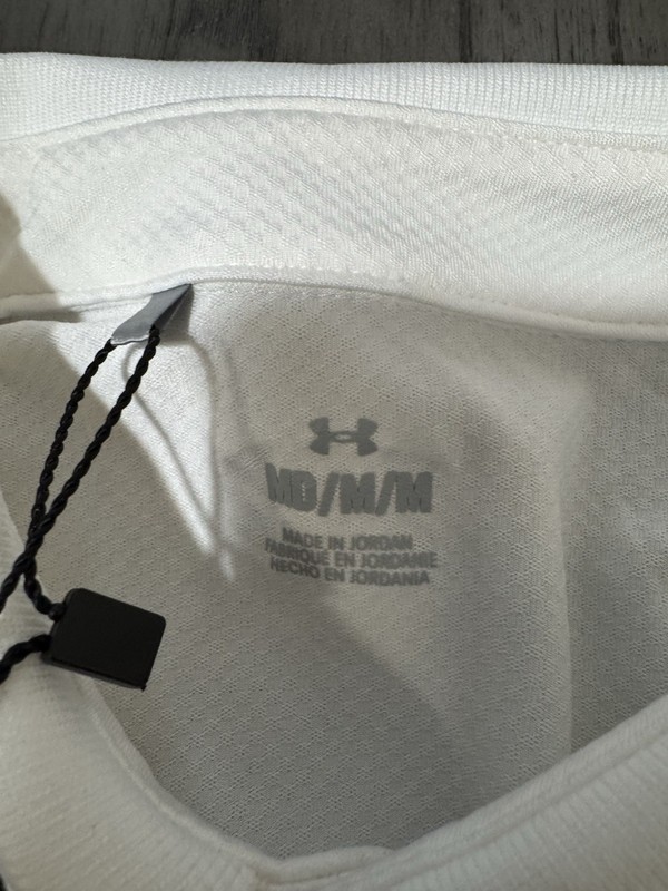 Under Armour Team Tech Mens Short Sleeve White Polo Shirt NEW w/ Tag Medium gallery