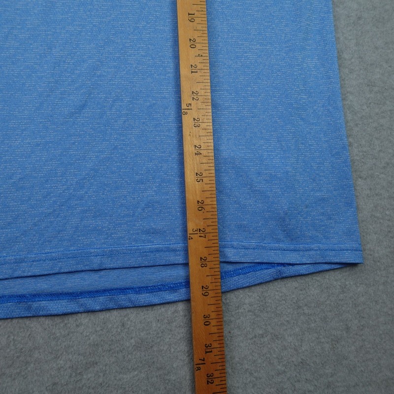 Nike Shirt Mens Large Blue Heathered Activewear Tee Dri-FIT Training gallery